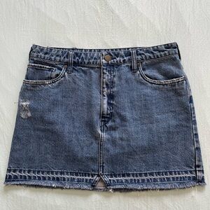 Free People Denim Mini Skirt